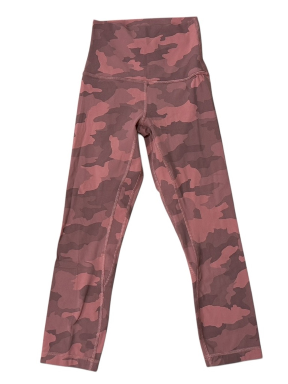 Lululemon Pink Camo Leggings Size 0 High Rise Yoga Athletic